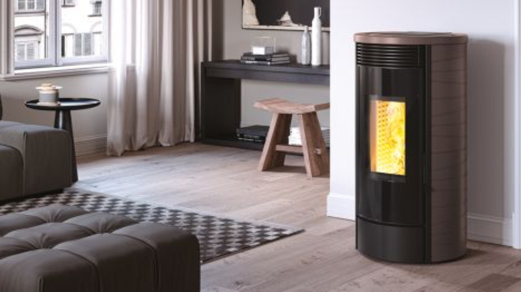 Stufa a pellet Stufa a pellet design contemporaneo